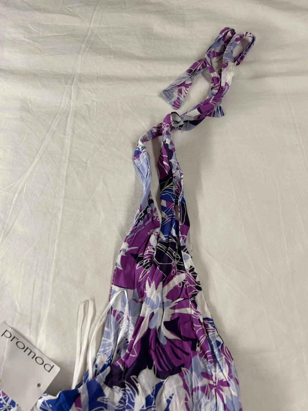 Paarse zomerjurk met open rug promod – photo 6